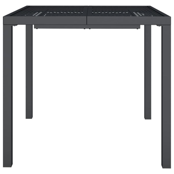 Anthrazit Gartentisch 80x80 cm Stahl