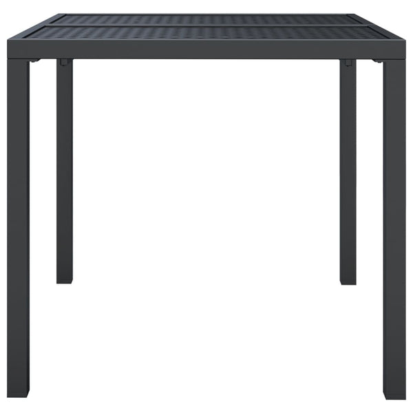 Anthrazit Gartentisch 80x80 cm Stahl