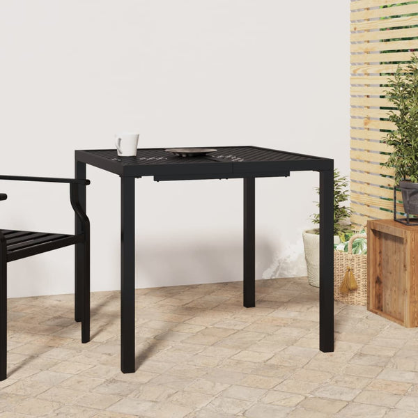Anthrazit Gartentisch 80x80 cm Stahl