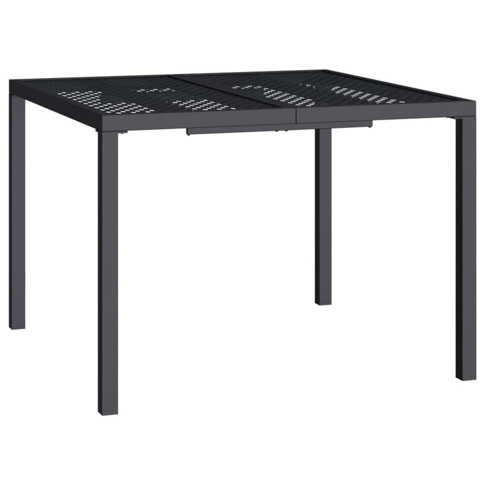 Anthrazit Gartentisch Stahl 100x100 cm