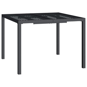 Anthrazit Gartentisch Stahl 100x100 cm