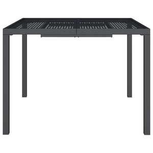 Anthrazit Gartentisch Stahl 100x100 cm