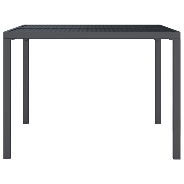Anthrazit Gartentisch Stahl 100x100 cm