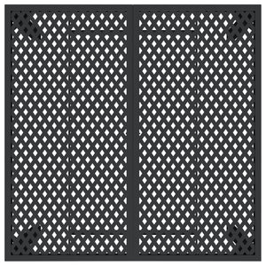 Anthrazit Gartentisch Stahl 100x100 cm