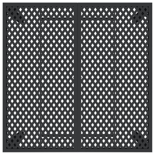 Anthrazit Gartentisch Stahl 100x100 cm