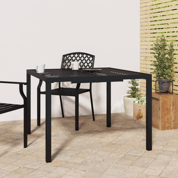 Anthrazit Gartentisch Stahl 100x100 cm
