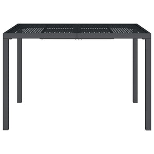 Anthrazit Gartentisch Stahl 110x80 cm