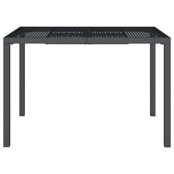 Anthrazit Gartentisch Stahl 110x80 cm