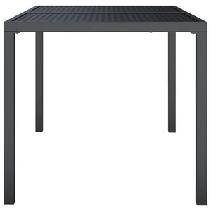 Anthrazit Gartentisch Stahl 110x80 cm