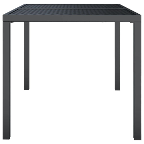 Anthrazit Gartentisch Stahl 110x80 cm