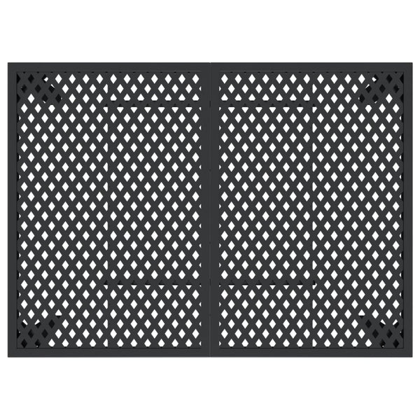 Anthrazit Gartentisch Stahl 110x80 cm