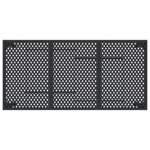 Anthrazit Gartentisch Stahl 165x80 cm