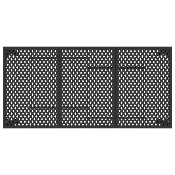 Anthrazit Gartentisch Stahl 165x80 cm
