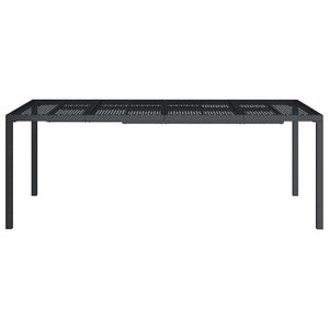 Anthrazit Gartentisch 200x100 cm Stahl