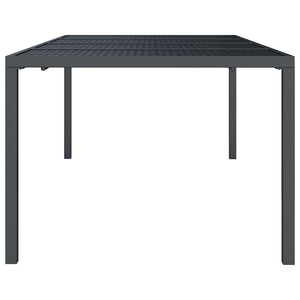 Anthrazit Gartentisch 200x100 cm Stahl