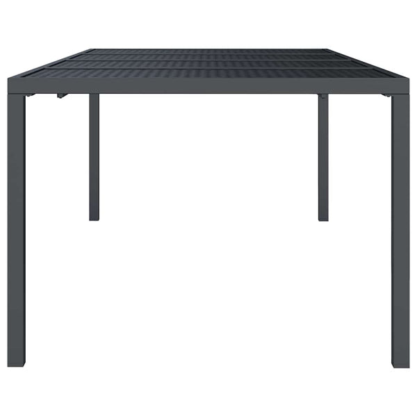 Anthrazit Gartentisch 200x100 cm Stahl