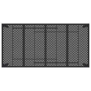 Anthrazit Gartentisch 200x100 cm Stahl