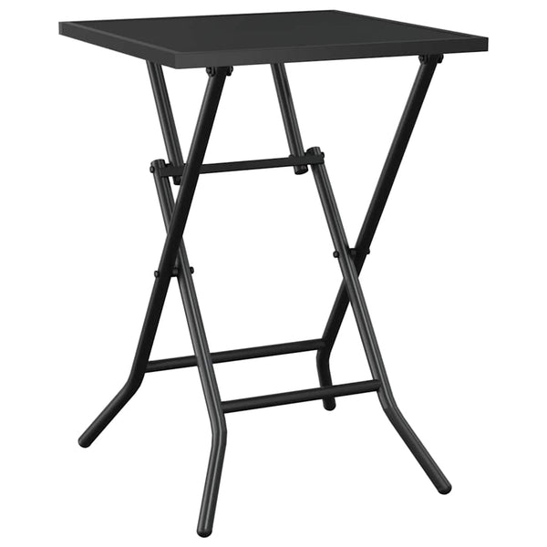 Klappbarer Gartentisch Anthrazit 50x50 cm