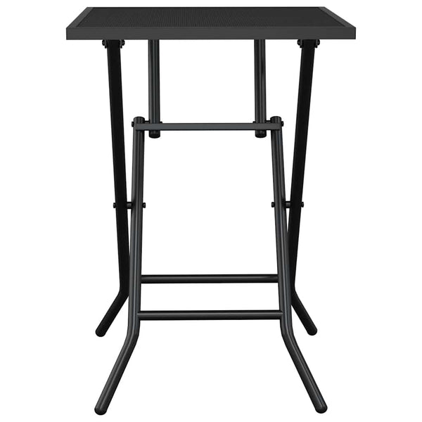 Klappbarer Gartentisch Anthrazit 50x50 cm