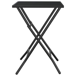 Klappbarer Gartentisch Anthrazit 50x50 cm