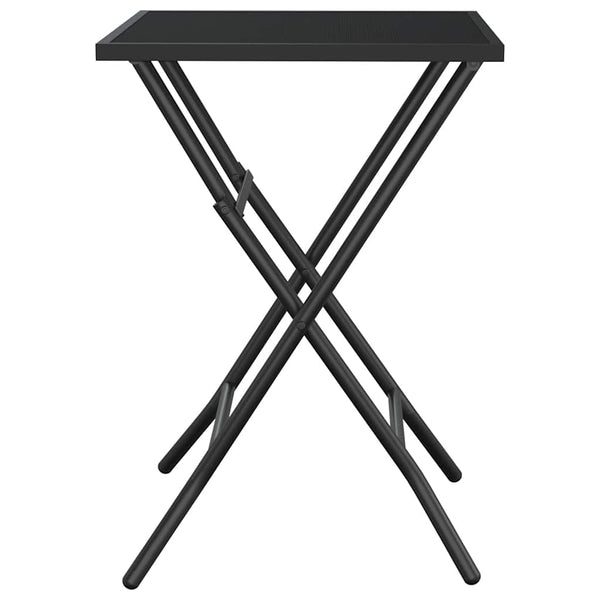 Klappbarer Gartentisch Anthrazit 50x50 cm