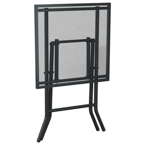 Klappbarer Gartentisch Anthrazit 50x50 cm