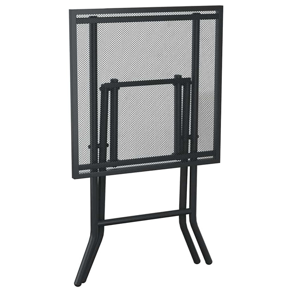 Klappbarer Gartentisch Anthrazit 50x50 cm