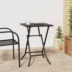 Klappbarer Gartentisch Anthrazit 50x50 cm