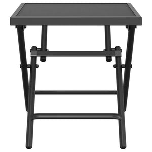 vidaXL Table de jardin pliante anthracite 38x38x38 cm treillis en acier