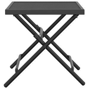 vidaXL Table de jardin pliante anthracite 38x38x38 cm treillis en acier