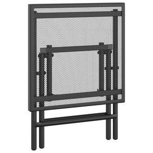 vidaXL Table de jardin pliante anthracite 38x38x38 cm treillis en acier