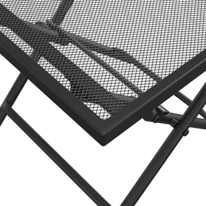vidaXL Table de jardin pliante anthracite 38x38x38 cm treillis en acier