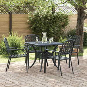 Gartenstühle 4er Set Anthrazit Stahl