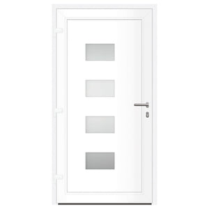 Haustür Anthrazit 110x210 cm Aluminium und PVC