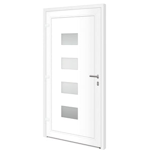 Haustür Anthrazit 110x210 cm Aluminium und PVC