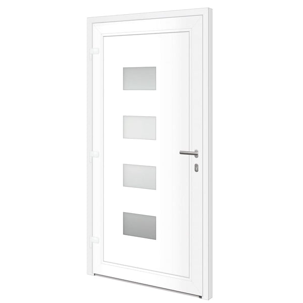 Haustür Anthrazit 110x210 cm Aluminium und PVC