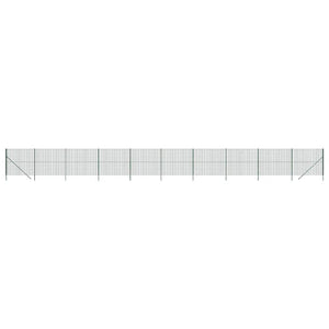 Maschendrahtzaun Grün 1,4x25 m Verzinkter Stahl