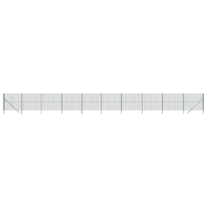 Maschendrahtzaun Grün 1,6x25 m Verzinkter Stahl