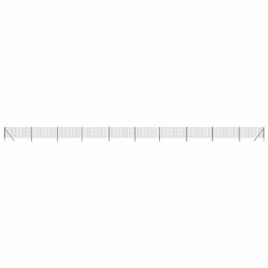 Maschendrahtzaun Grün 0,8x25 m Verzinkter Stahl