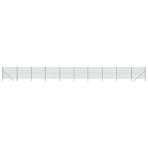 Maschendrahtzaun Grün 1,6x25 m Verzinkter Stahl