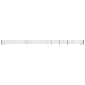Maschendrahtzaun Grün 1,1x25 m Verzinkter Stahl