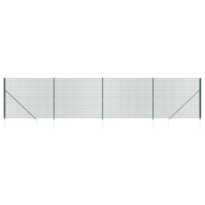 Maschendrahtzaun mit Bodenhülsen Grün 2x10 m