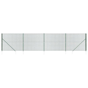 Maschendrahtzaun mit Bodenhülsen Grün 2,2x10 m