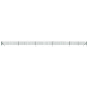Maschendrahtzaun mit Bodenhülsen Grün 1x25 m
