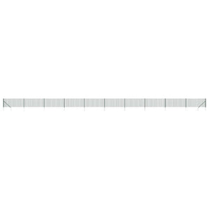 Maschendrahtzaun mit Bodenhülsen Grün 1,1x25 m