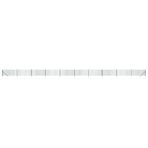 Maschendrahtzaun mit Bodenhülsen Grün 1x25 m