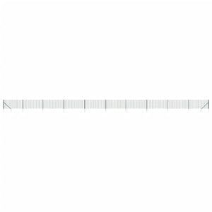 Maschendrahtzaun mit Bodenhülsen Grün 1x25 m