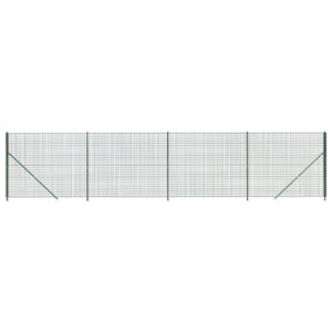 Maschendrahtzaun mit Bodenflansch Grün 2,2x10 m