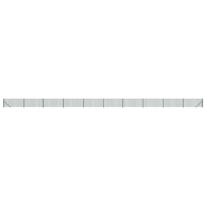 Maschendrahtzaun mit Bodenflansch Grün 1,1x25 m