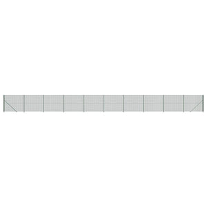 Maschendrahtzaun mit Bodenflansch Grün 1,4x25 m
